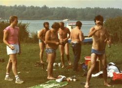 Pierre's boat in the background