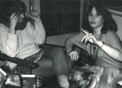 Two beautiful and serious ladies