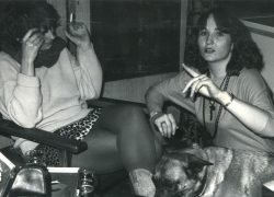 Two beautiful and serious ladies